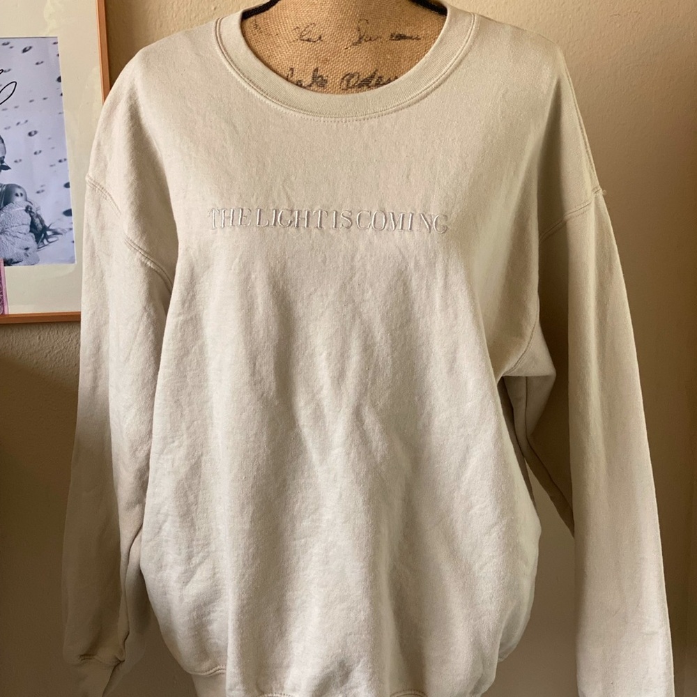 Ariana grande the light is coming crewneck